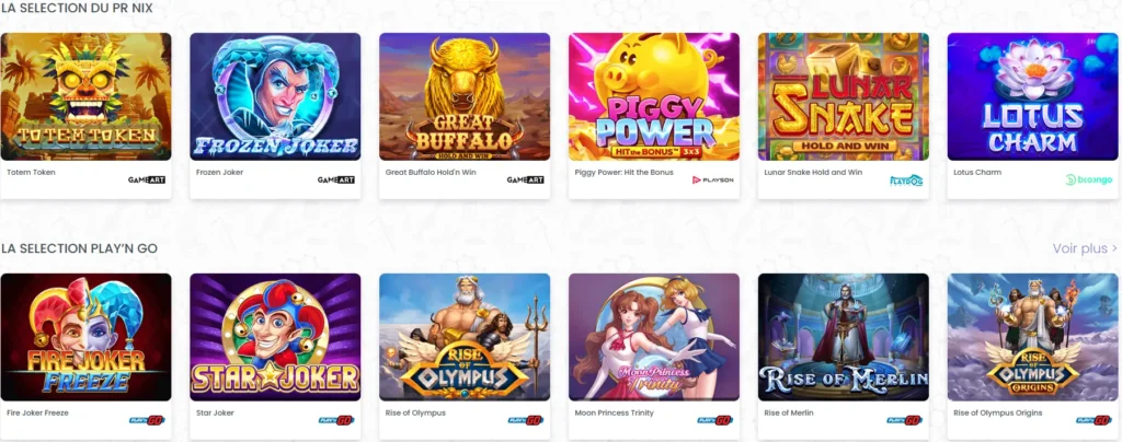 meilleures machines à sous Madnix Casino